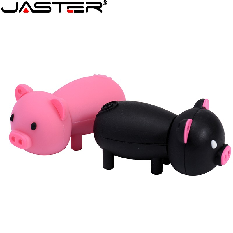Dễ thương mini cute animal pig u disk gift cartoon pendant 4gb // 64gb / 128gb / 512gb / 1tb / storage stick