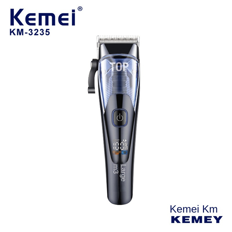 2023 tông đơ cắt tóc kemei mới usb sạc nhanh lcd màn hình kỹ thuật số tông đơ cắt tóc