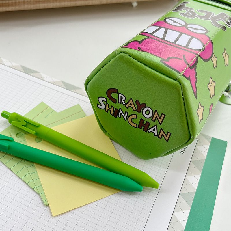 Lục giác dọc zip văn phòng phẩm bút chì xô