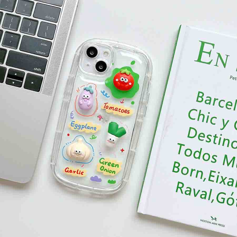 3d thú vị rau casee realme C53 10 C55 C35 C30 C31 C20 C53 C25 C12 C11 5S 5i 6 C17 7i C2 C21Y Narzo 20 GT 30A 50i 50A Prime C25Y C15 C112021 Nắp silicone rõ ràng