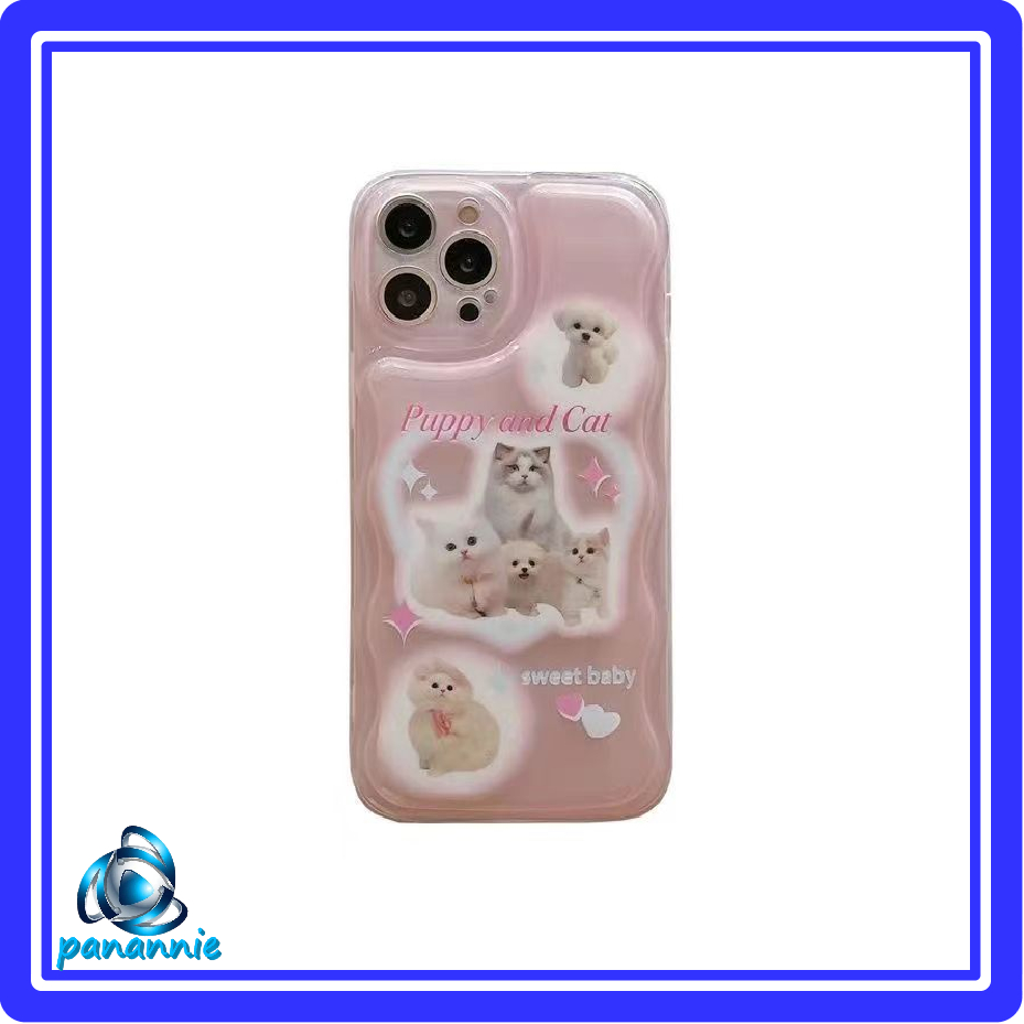 Ốp Điện Thoại Hình Chó Mèo Có Đệm Khí Chống Sốc Cho Iphone 14 / 13promax 12 / 11pro xr / xs 7 / 8p