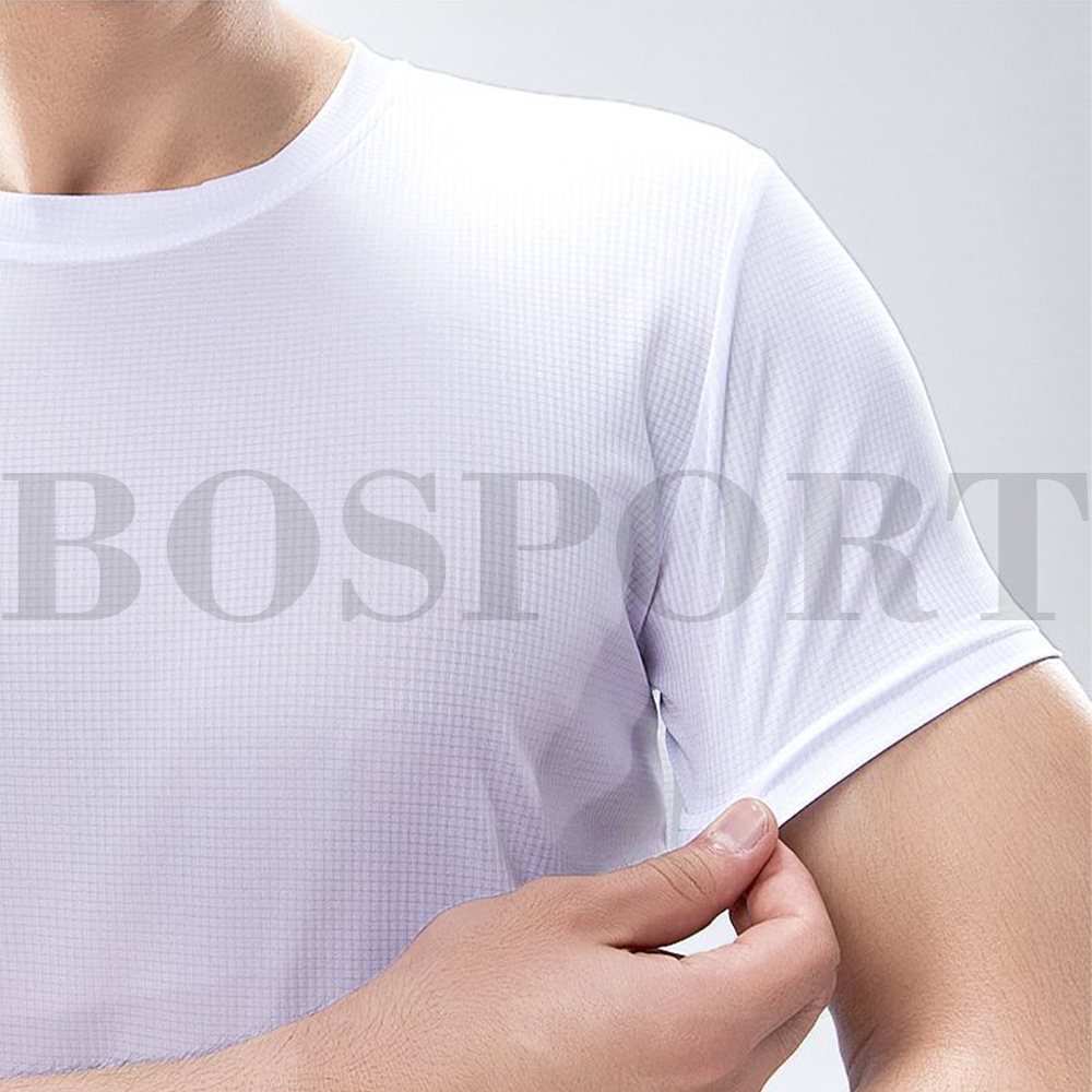 Men's loose fitting short sleeved quick drying t-shirt thoáng khí hàng đầu độ đàn hồi cao thân thiện với da