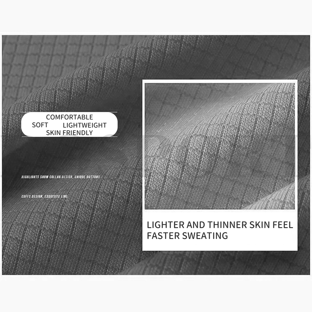 Men's loose fitting short sleeved quick drying t-shirt thoáng khí hàng đầu độ đàn hồi cao thân thiện với da