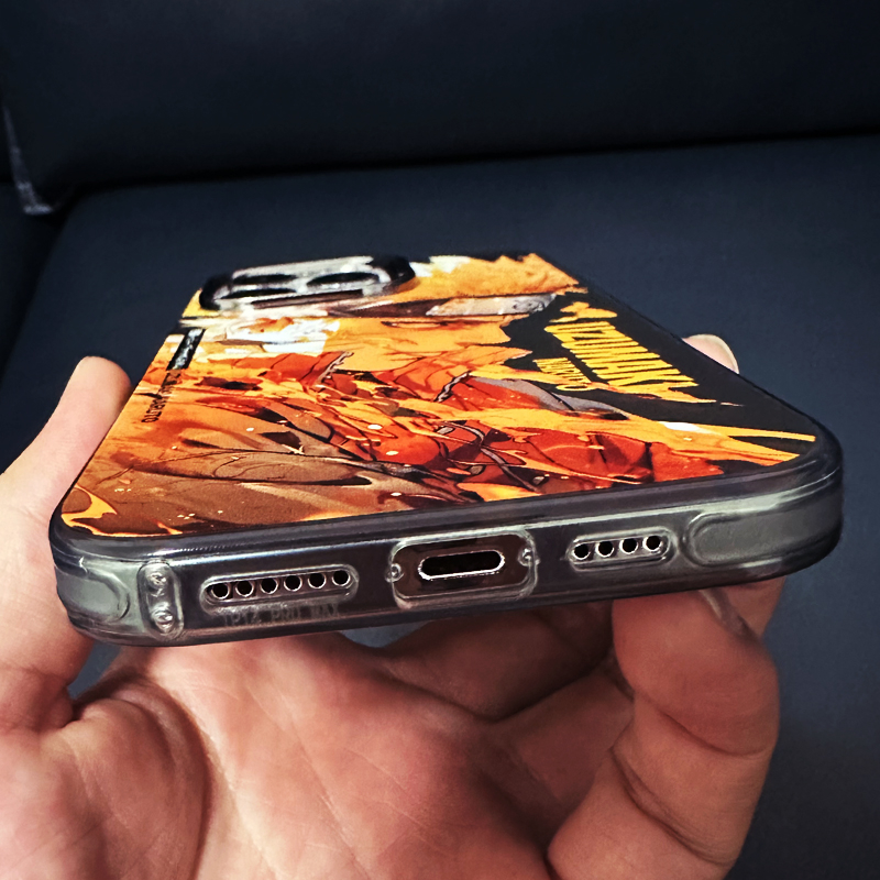 Ốp Điện Thoại Trong Suốt Hai Lớp Màu Bạc Hình naruto Cho iphone 13 pro max 11 12 13 14 pro max 14 15promax