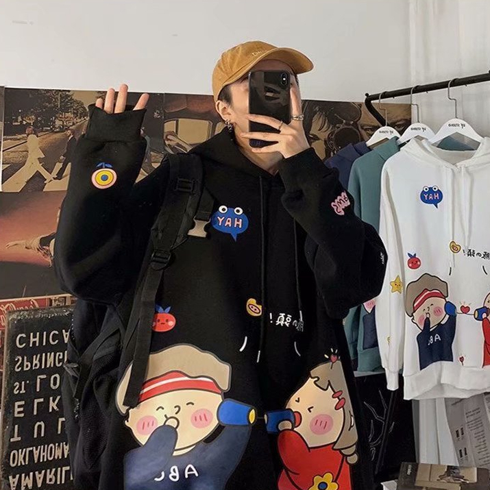 Áo Hoodie Phong Cách harajuku Nhật Bản Thời Trang Mới 2023 Dành Cho Nam