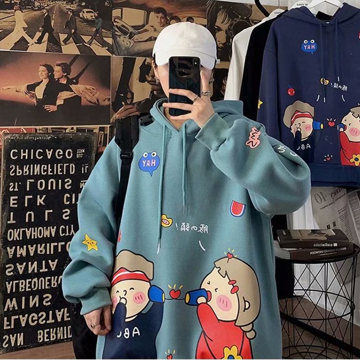 Áo Hoodie Phong Cách harajuku Nhật Bản Thời Trang Mới 2023 Dành Cho Nam