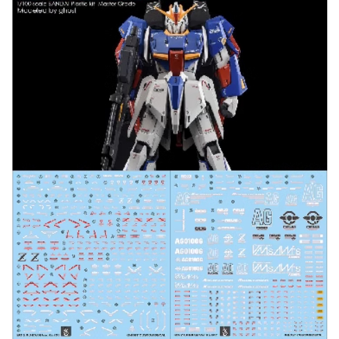 Decal trượt nước lần thứ 20 yan ghost mg z zeta ver.ka