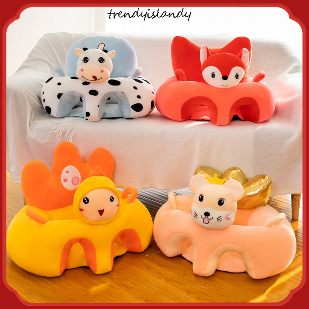 Vỏ Bọc Ghế Sofa Bằng Cotton Họa Tiết Hoạt Hình Cho Bé Tập Ngồi N / Cotton