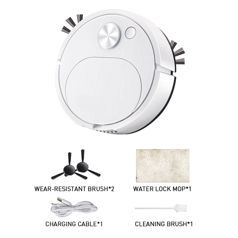 TAIDU Robot quét thông minh 3 trong 1 máy làm sạch có thể sạc lại máy hút bụi