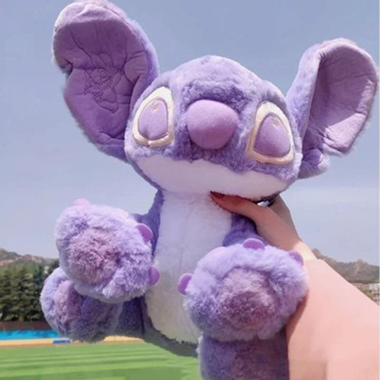 Gấu bông Stitch Thú Nhồi Bông Hình Stitch Màu Tím Dễ Thương Cho Bé- Gối ôm hoạt hình WHYME