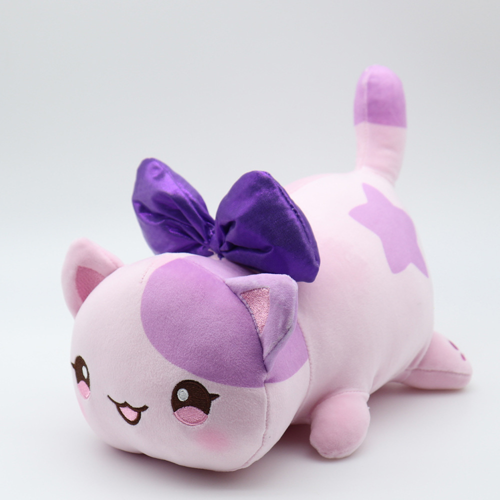 Thú Nhồi Bông hình mèo Aphmau Gấu bông hình mèo Aphmau Đồ chơi kiêm gối nhồi bông hình mèo Aphmau  25cm WHYME
