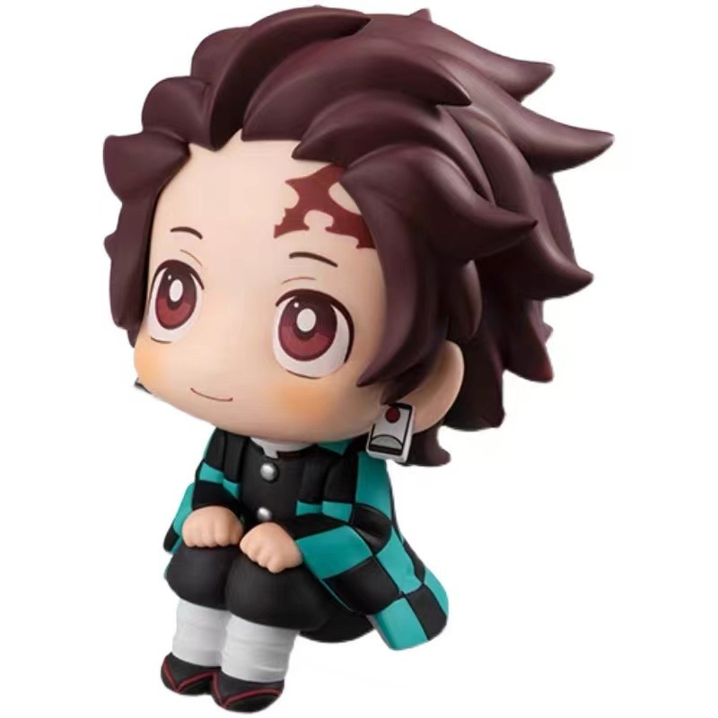 8 cm demon slayer hình anime kamado tanjirou kamado nezuko q phiên bản bánh trang trí xe hơi pvc hình hành động mô hình búp bê đồ chơi trẻ em quà tặng