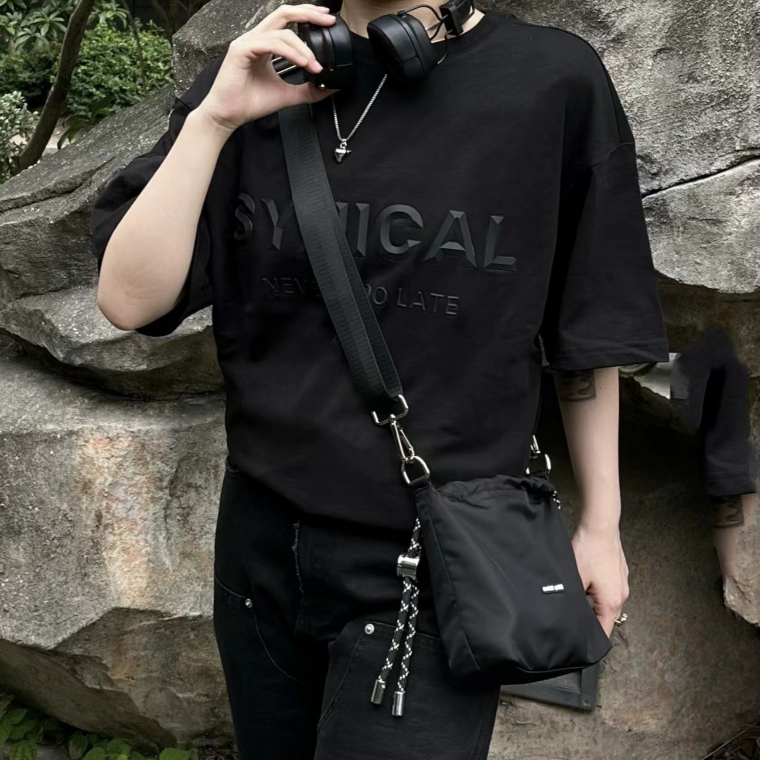 Túi Đeo Vai Dây Rút Bằng Nylon Thời Trang Dành Cho Nữ