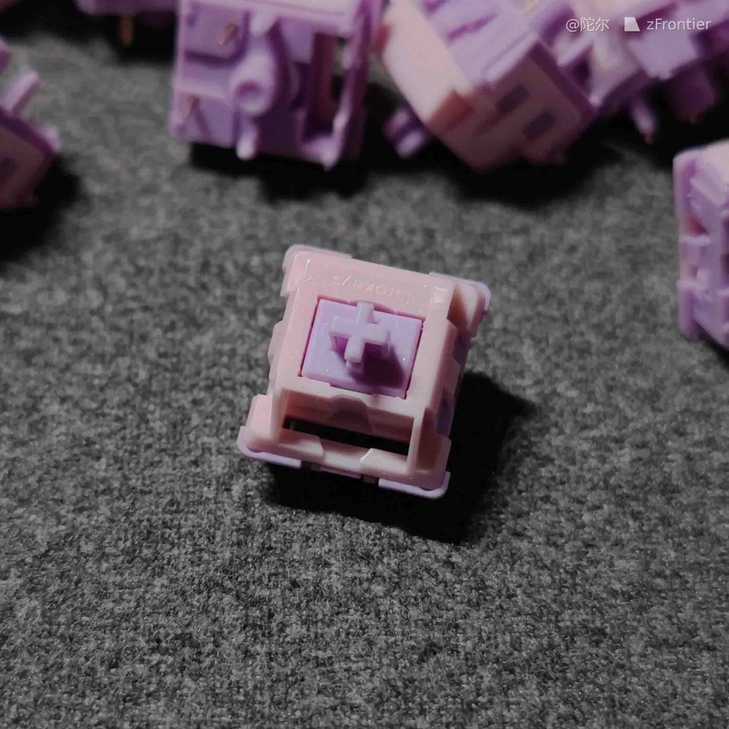 : Còn hàng:new sarokeys purple cherry blossom v2   cho bàn phím cơ 5 pin hifi tactile switch 50g