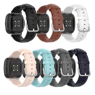 Đối với fitbit versa 3 / versa 4 / fitbit sense / sense2 dây đeo thay thế bằng da thật dây đeo đồng hồ có khóa kim loại tương thích với fitbit versa 3 / versa 4 / fitbit sense / sense2