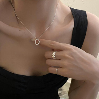 Dây Chuyền Mạ Bạc Đính Đá Hình Giọt Nước Sang Trọng Cho Nữ