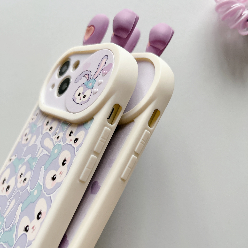 Vỏ điện thoại màu tím họa tiết hoạt hình dễ thương 2021 mẫu cho iphone 11 pro max 12 12 pro max 13 pro max 14 pro max