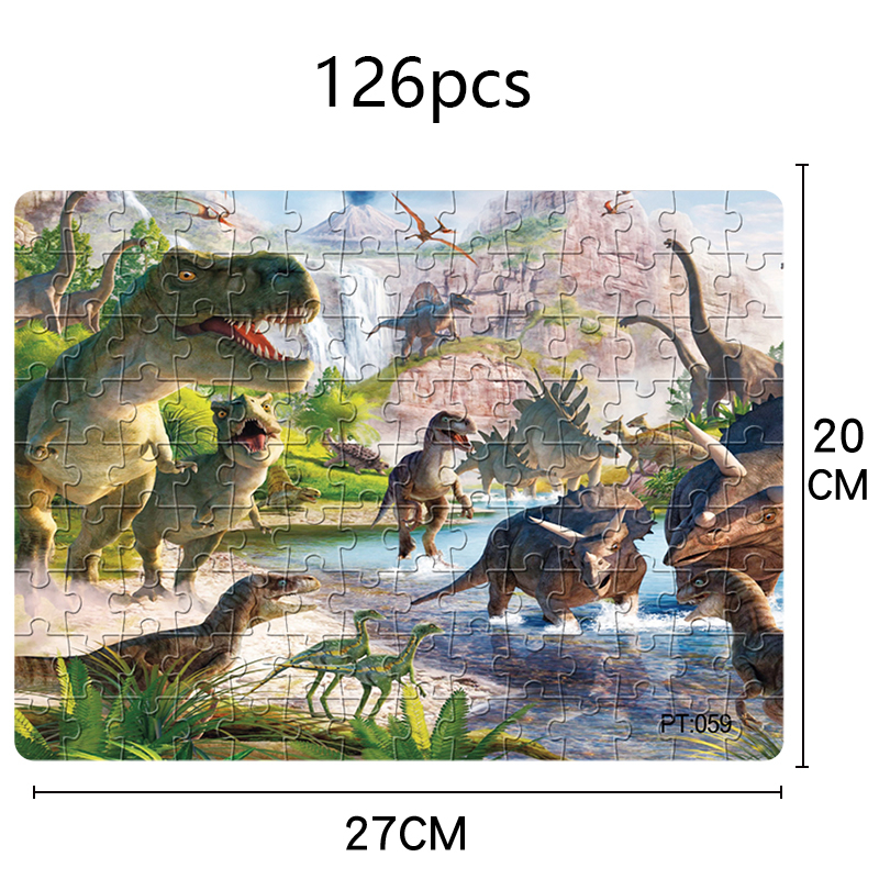 Đồ chơi ghép hình Leqiazhixing-07 câu đố giáo dục 126 mảnh dành cho trẻ em