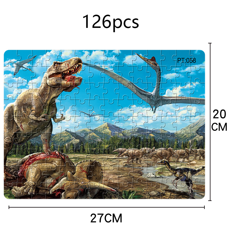 Đồ chơi ghép hình Leqiazhixing-07 câu đố giáo dục 126 mảnh dành cho trẻ em