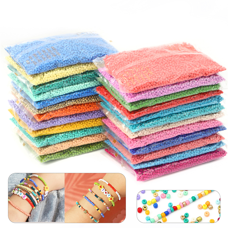 Chuỗi Hạt Thủy Tinh Màu Trơn 4mm Dùng Làm Vòng Tay / Cơm Nắm DIY