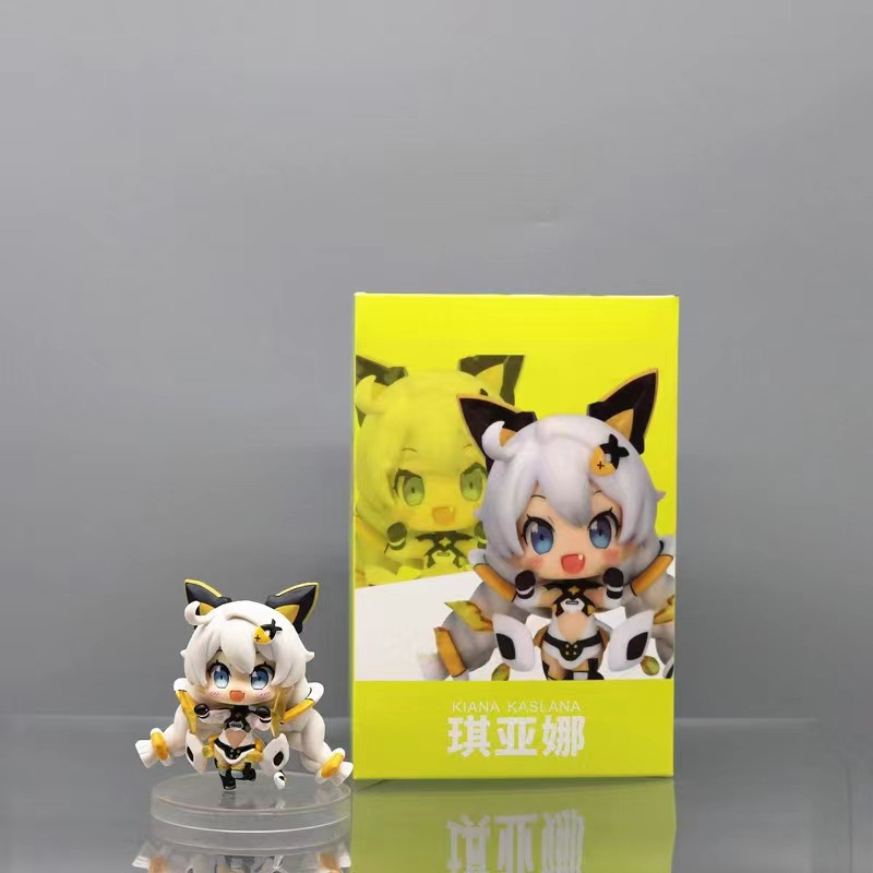 8 cm honkai impact 3 3rd anime figures kiana kaslana hình q phiên bản kawaii action figurine houkai gakuen mô hình trang trí búp bê quà tặng đồ chơi