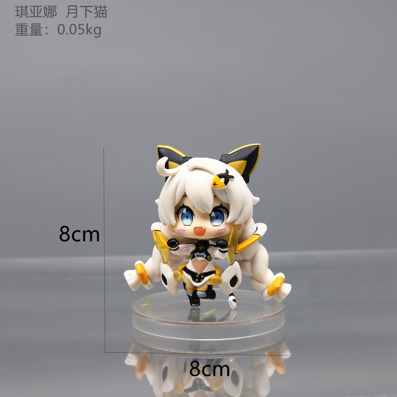 8 cm honkai impact 3 3rd anime figures kiana kaslana hình q phiên bản kawaii action figurine houkai gakuen mô hình trang trí búp bê quà tặng đồ chơi