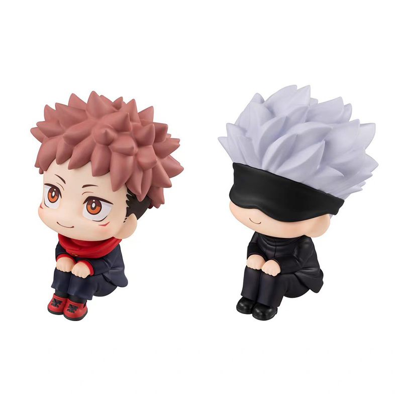 1 cái 10 cm jujutsu kaisen anime hình itadori yuji gojo satoru megumi inumaki toge nobara q phiên bản pvc hình hành động mô hình búp bê đồ chơi