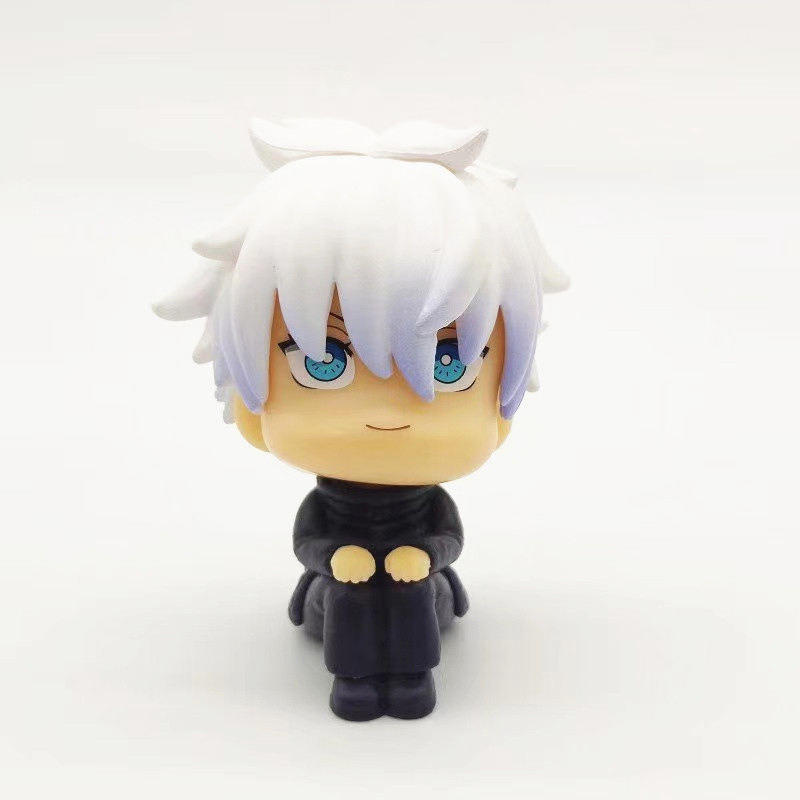 1 cái 10 cm jujutsu kaisen anime hình itadori yuji gojo satoru megumi inumaki toge nobara q phiên bản pvc hình hành động mô hình búp bê đồ chơi