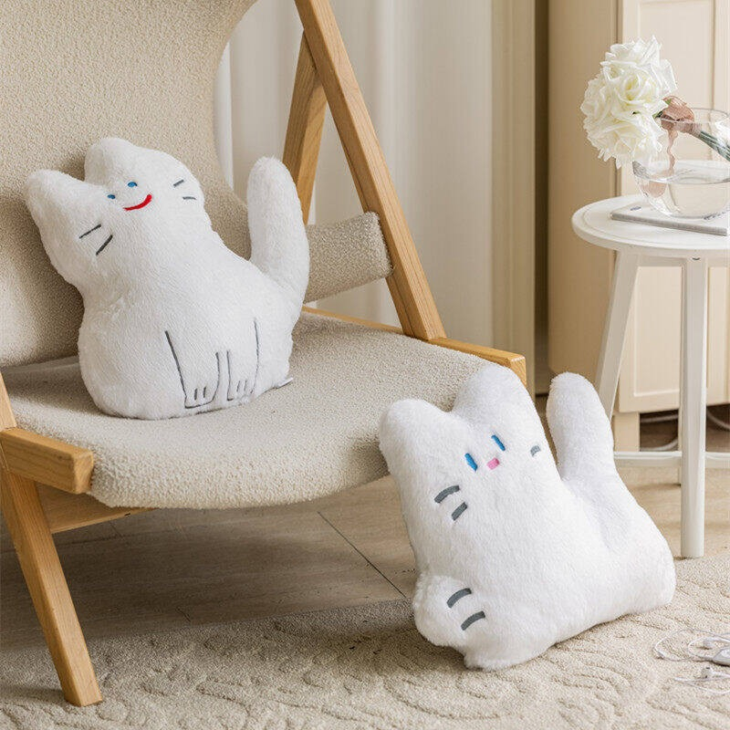Gối Nhồi Bông Hình Mèo Hoạt Hình Dễ Thương Trang Trí Nhà Cửa