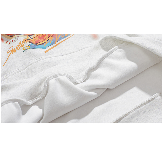 Áo hoodie dáng rộng in hình chú hề phong cách Âu Mỹ đa năng thời trang cho nữ