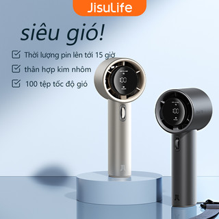  JISULIFE Pro1 Quạt Cầm Tay di động có thể sạc Đèn LED Hiển Thị 100 cấp độ có thể điều chỉnh siêu năng lượng gió Dùng ngoài trời 