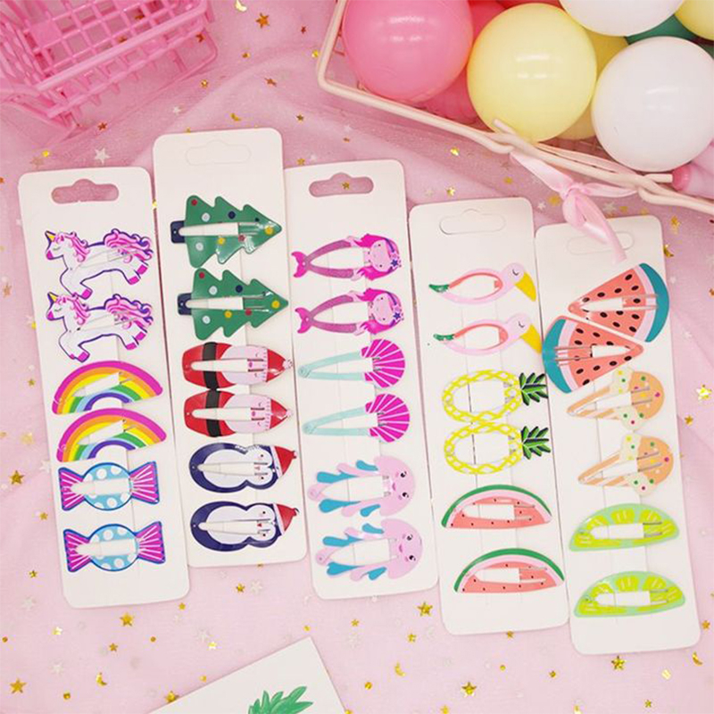 ✨✨Kẹp Tóc Bấm - Cặp Tóc Hình Hoa Quả Cho Bạn Gái Nhiều Hình Nghộ Nghĩnh Màu Sắc Đáng Yêu