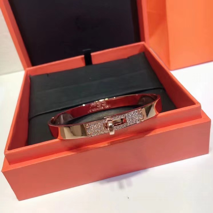 Vòng tay kim cương nửa hermes kelly