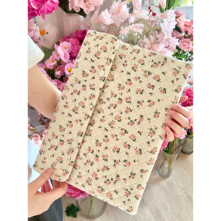 Túi đựng laptop phong cách Hàn Quốc in hoa 13/14 inch