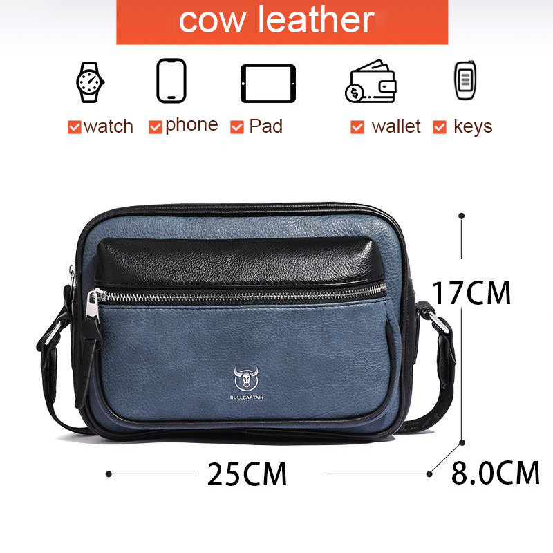 Túi đeo vai nam da bò chính hãng dung tích lớn túi nam tiện lợi túi đeo chéo nam thời trang cao cấp túi đeo chéo nam thời trang