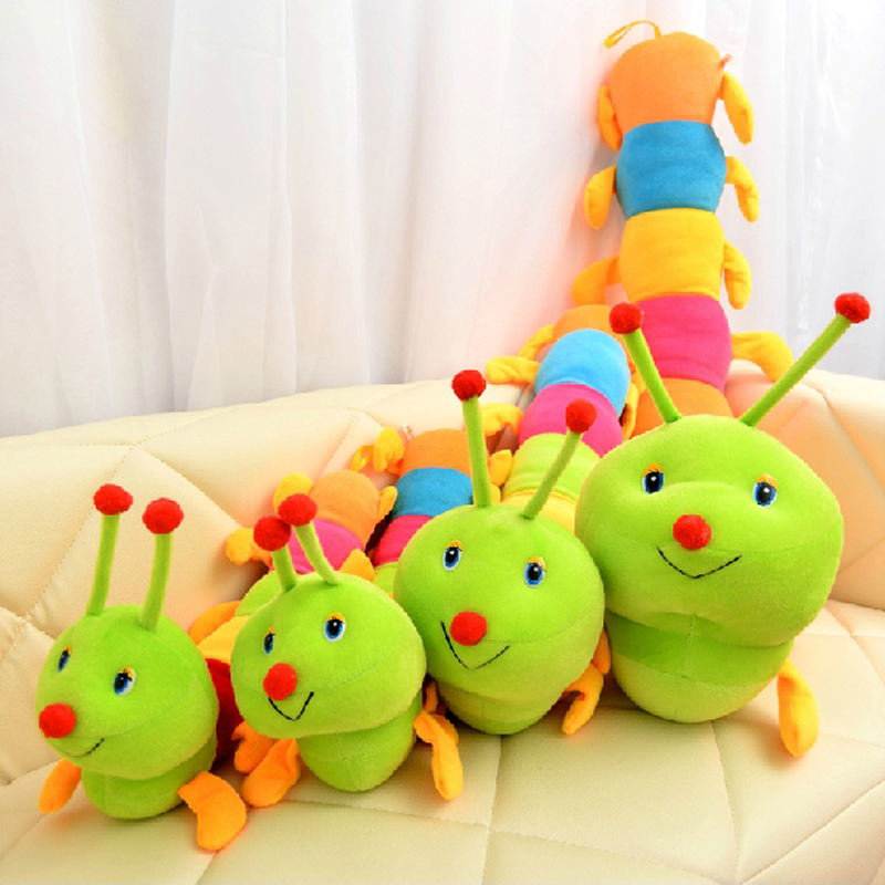 Thú Nhồi Bông, Gấu Bông, Gối Ôm Hình Con Sâu sắc màu vải mềm mịn  hình dễ thương- Thú Nhồi Bông sâu bướm WHYME