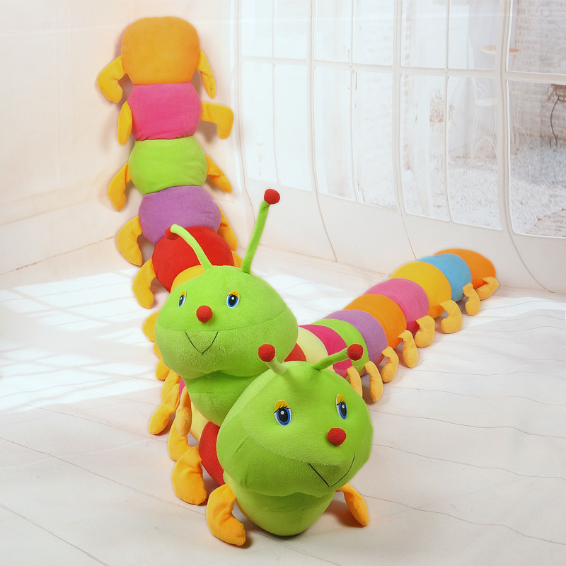 Thú Nhồi Bông, Gấu Bông, Gối Ôm Hình Con Sâu sắc màu vải mềm mịn  hình dễ thương- Thú Nhồi Bông sâu bướm WHYME