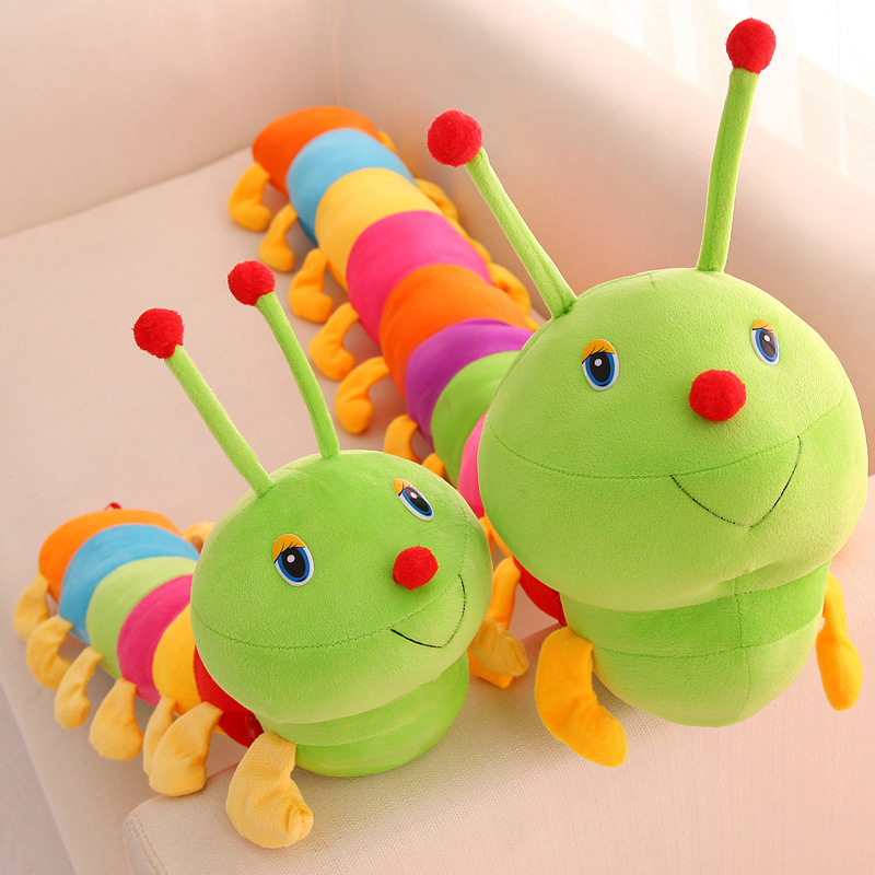 Thú Nhồi Bông, Gấu Bông, Gối Ôm Hình Con Sâu sắc màu vải mềm mịn  hình dễ thương- Thú Nhồi Bông sâu bướm WHYME