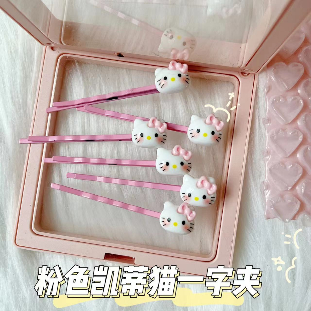 Kẹp Tóc Hình Hello Kitty Dễ Thương Phong Cách Nhật Bản
