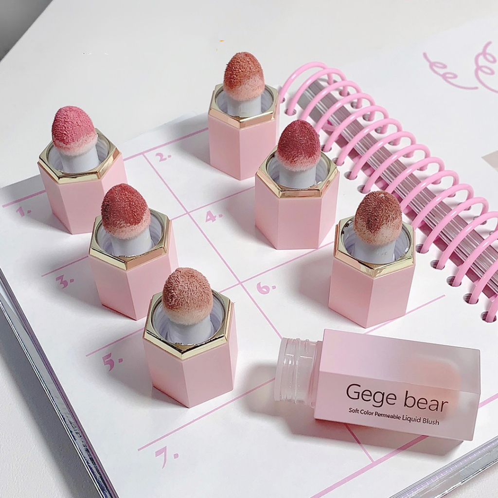 Minijumie® Phấn má hồng dạng lỏng trang điểm long-lasting matte make up natural cheek liquid blush cream