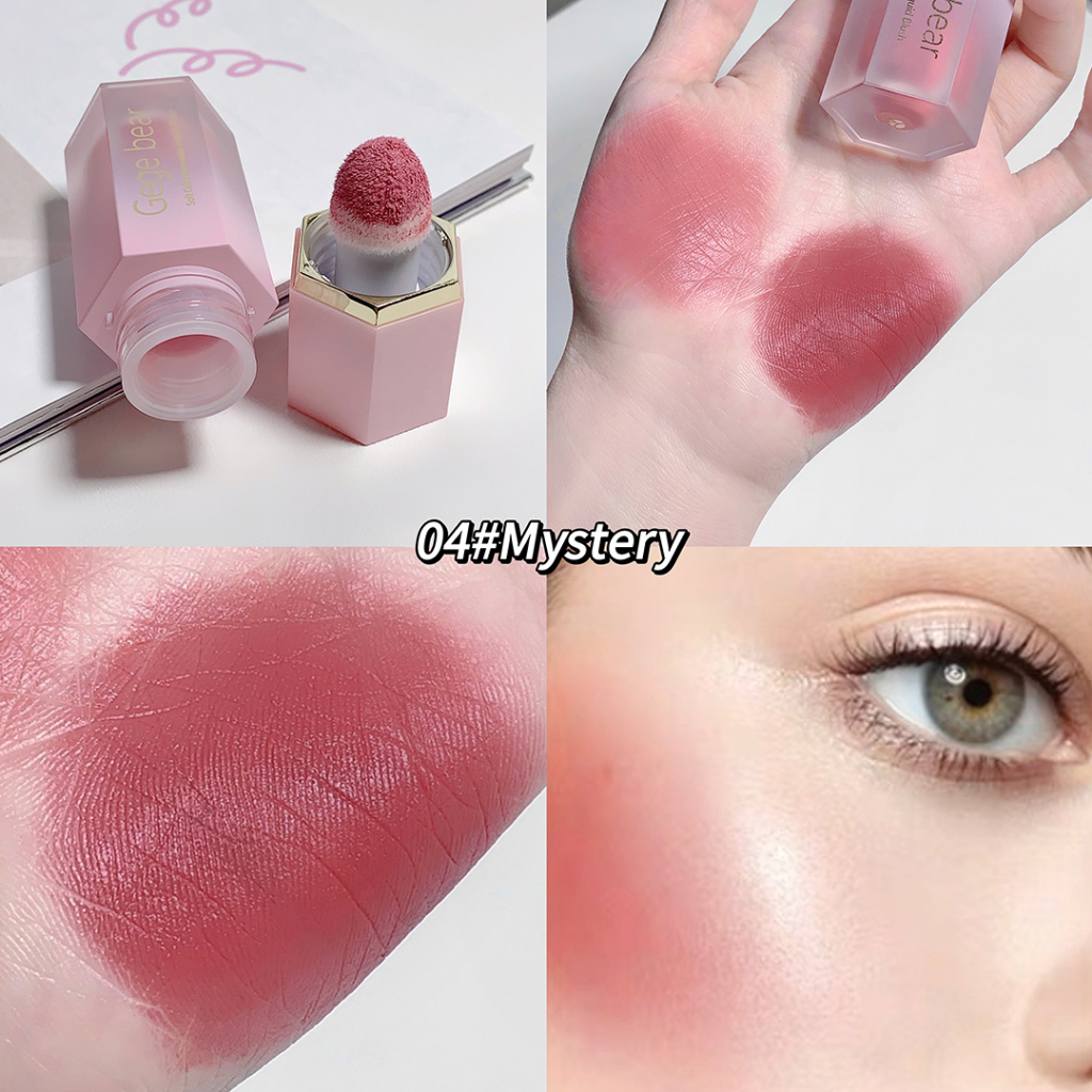 Minijumie® Phấn má hồng dạng lỏng trang điểm long-lasting matte make up natural cheek liquid blush cream