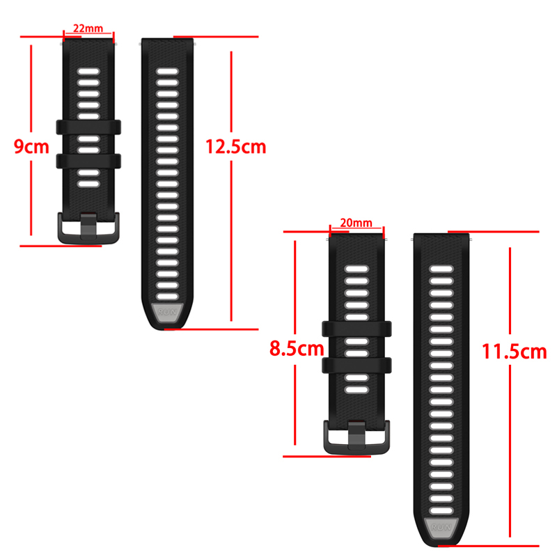 Dây đeo bằng silicon mềm thay thế dây đeo cổ tay cho đồng hồ mibro x1 a1 lite 2 c2 22mm 20mm dây đeo thể thao thoáng khí