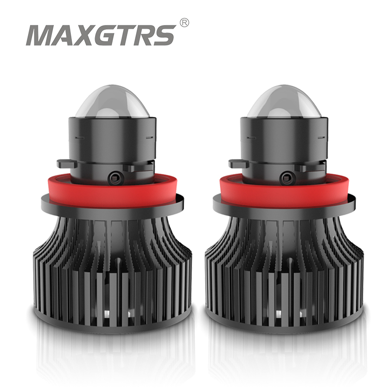 Bộ 2 Đèn Pha mini h7 h11 h8 9005 hb3 9006 hb4 Ánh Sáng Vàng 3000k Chất Lượng Cao