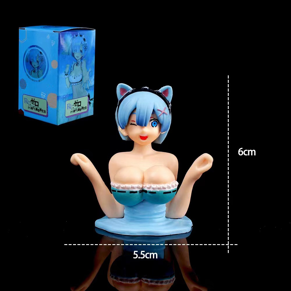 6 cm supersonico sexy girl anime hình rem ngực lắc hành động hình kanako ohno tượng nhỏ hình nhật bản sưu tầm mô hình đồ chơi búp bê quà tặng