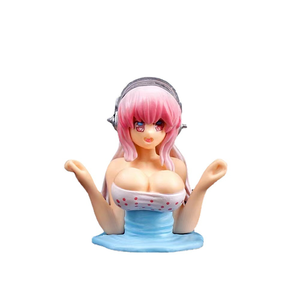 6 cm supersonico sexy girl anime hình rem ngực lắc hành động hình kanako ohno tượng nhỏ hình nhật bản sưu tầm mô hình đồ chơi búp bê quà tặng