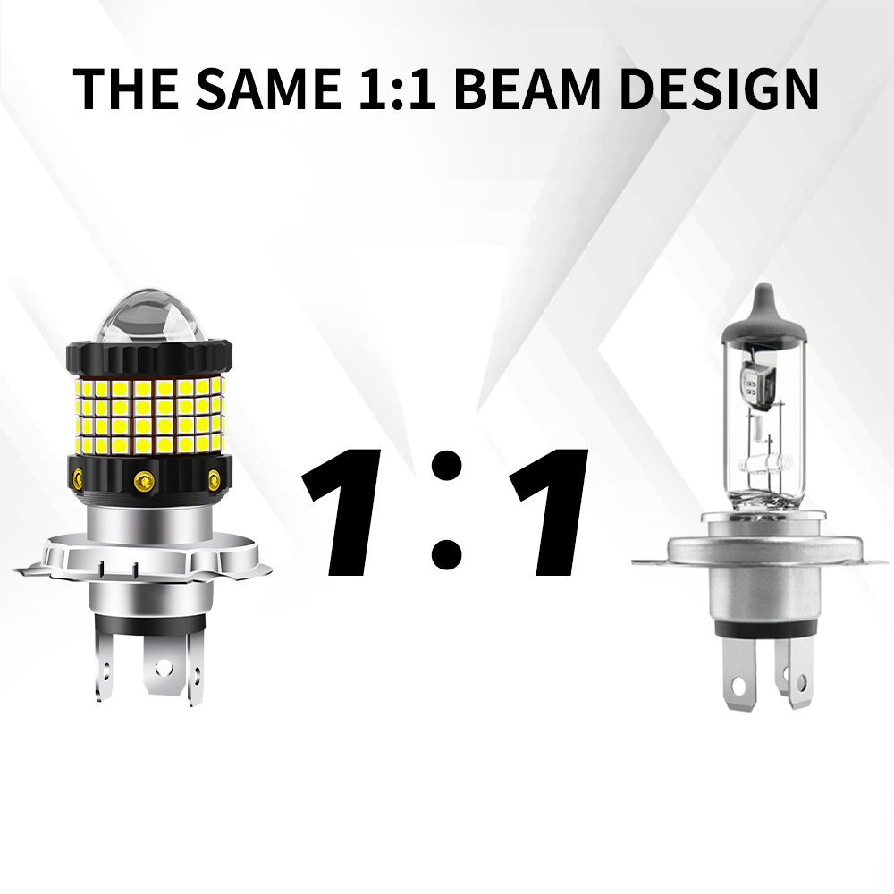 1 Đèn Pha led 10000lm p15d h4 h6 ba20d Ánh Sáng Trắng / Vàng Chất Lượng Cao Cho Xe Máy