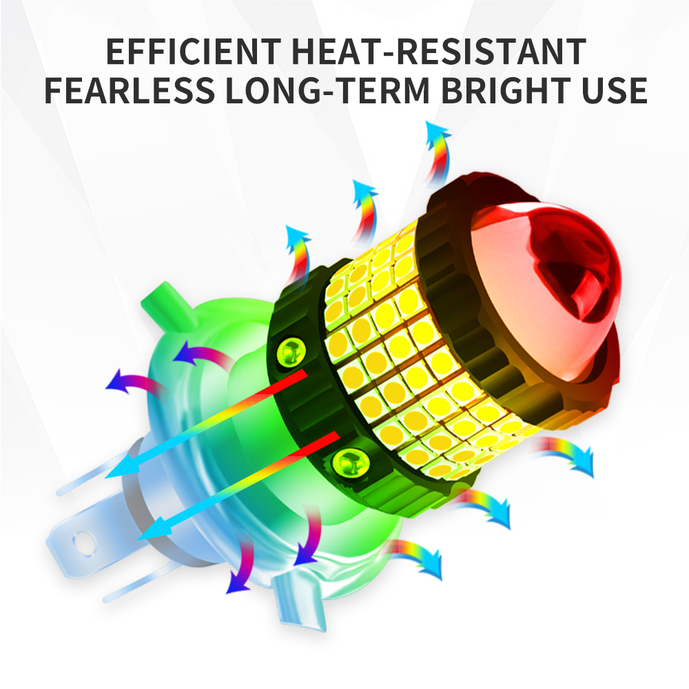 1 Đèn Pha led 10000lm p15d h4 h6 ba20d Ánh Sáng Trắng / Vàng Chất Lượng Cao Cho Xe Máy