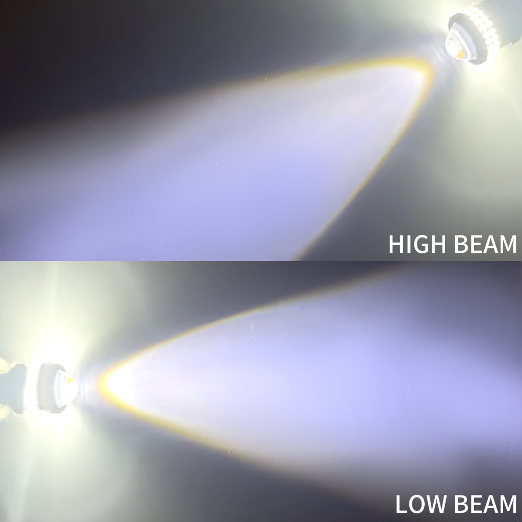 1 Đèn Pha led 10000lm p15d h4 h6 ba20d Ánh Sáng Trắng / Vàng Chất Lượng Cao Cho Xe Máy