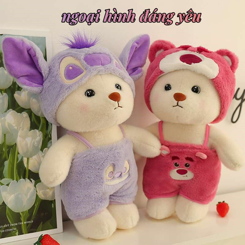Thú Nhồi Bông Hình Gấu / Stitch / Mèo Hello Kitty 30-40CM