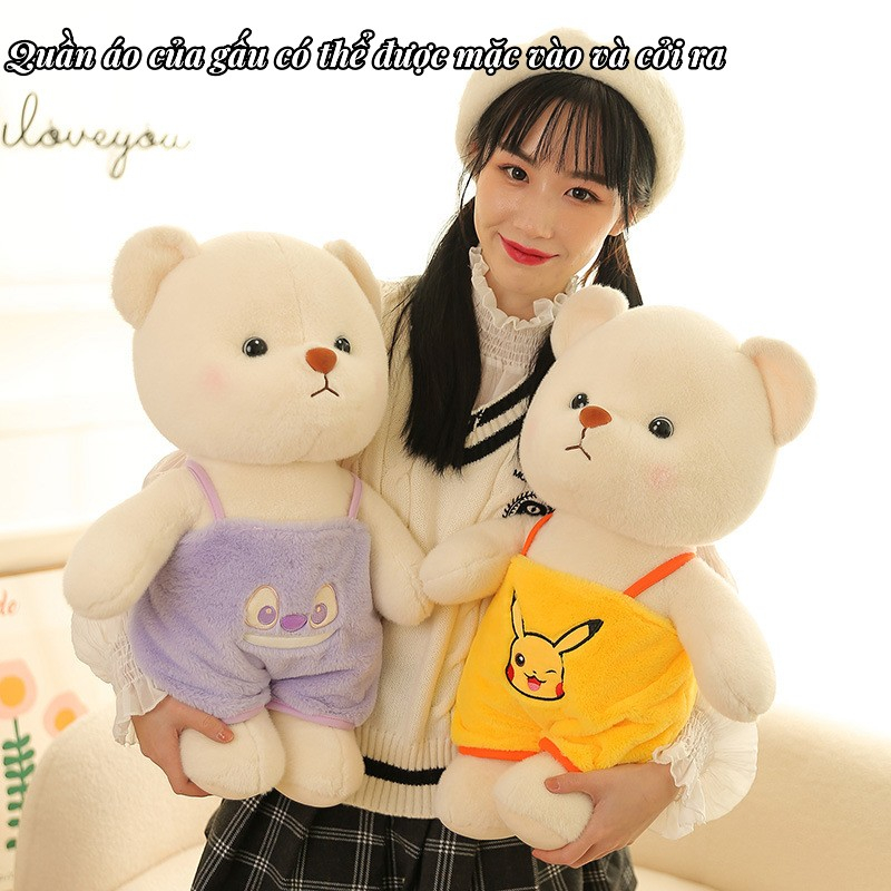 Thú Nhồi Bông Hình Gấu / Stitch / Mèo Hello Kitty 30-40CM